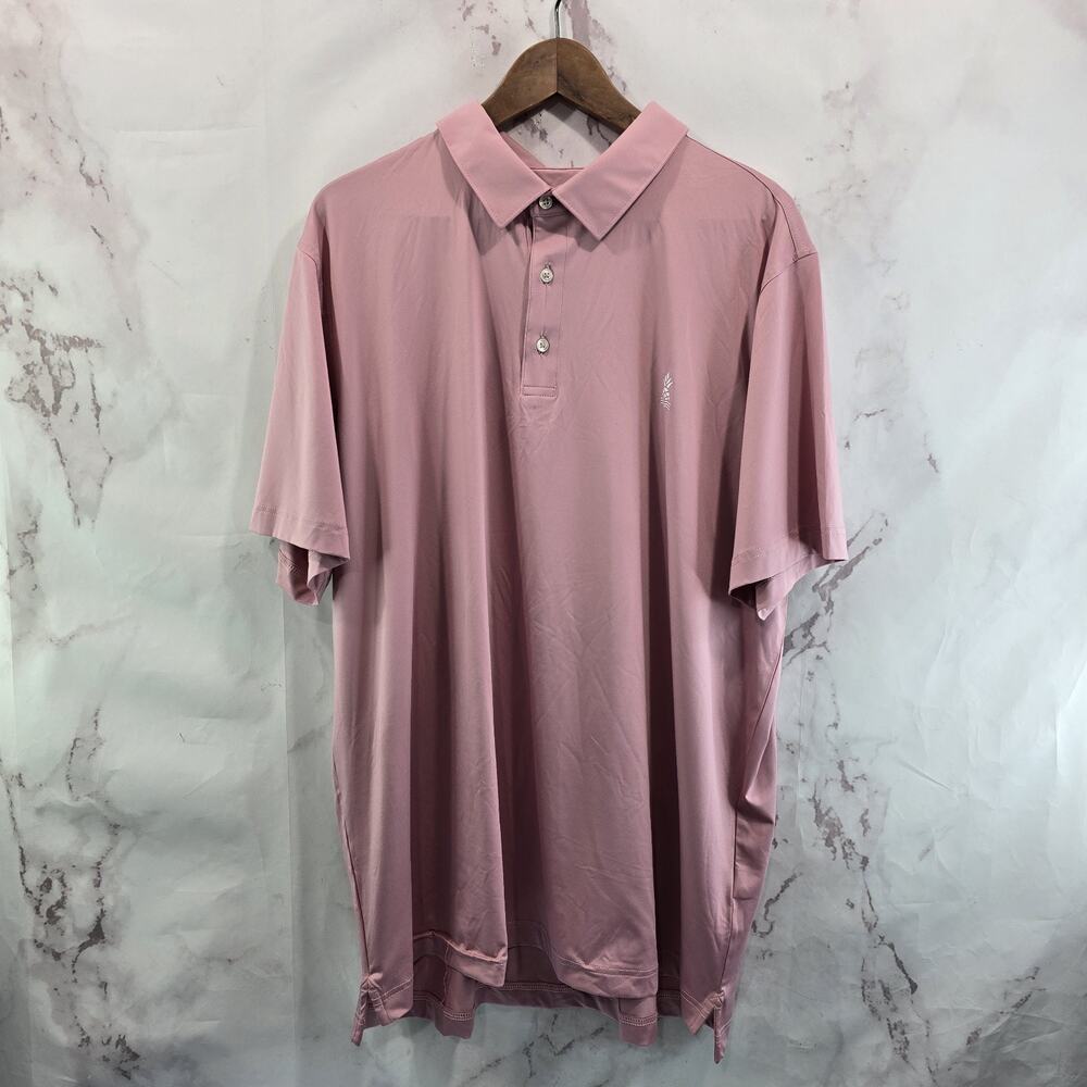 Chubbies Shirt Mens XXL Pink Polo Short Sleeve Performance Active Golf Stretch